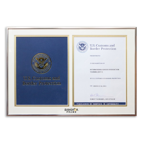 กรอบรูปใส่ใบประกาศ-custom framing certificate frame-A4 Frame